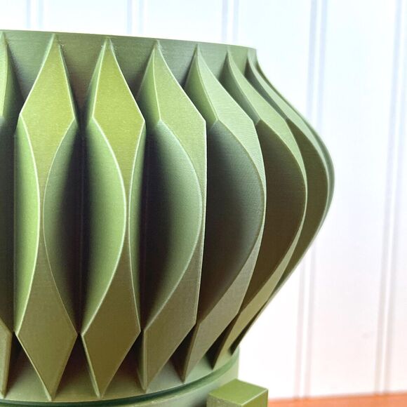 Sevi Indoor Planter Pot w/ Drainage Hole and Drip Tray, Houseplants - Picture 6 of 10